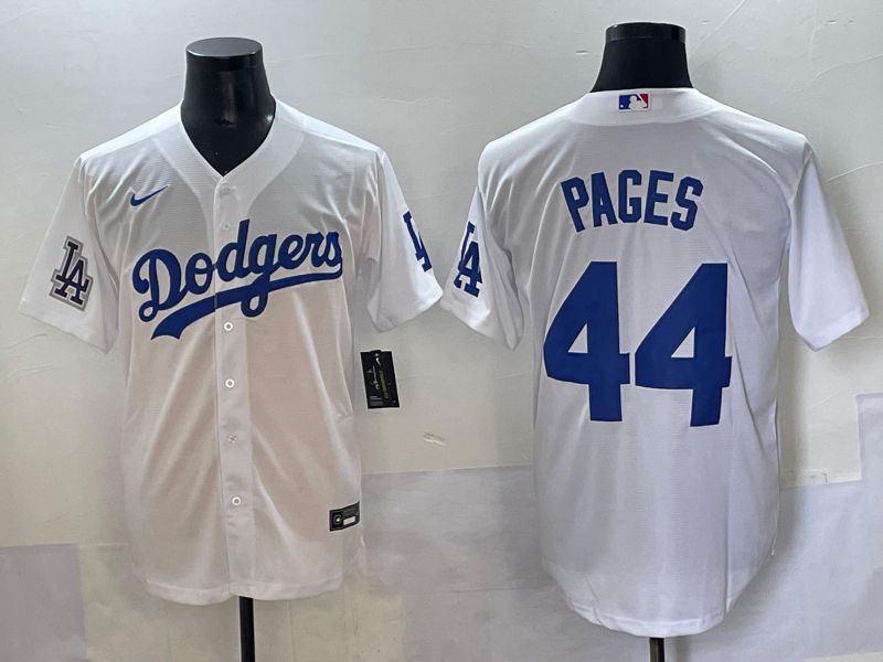 Men 2025 Los Angeles Angels #44 Pages White Game Nike MLB Jersey style 7->los angeles angels->MLB Jersey